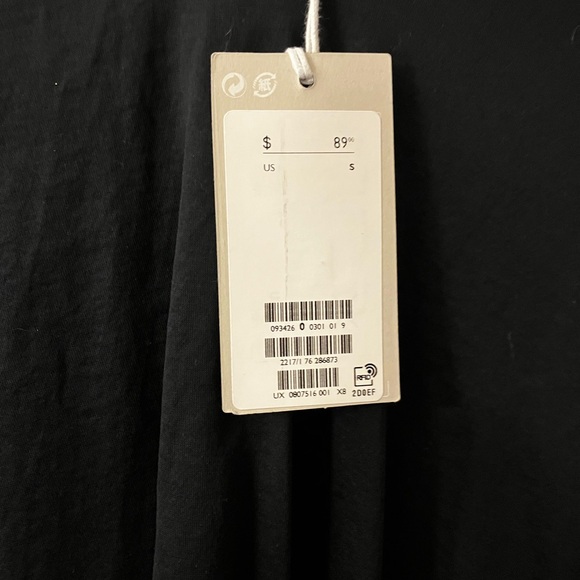 COS Black Layered Long Sleeve Top - Picture 3 of 5